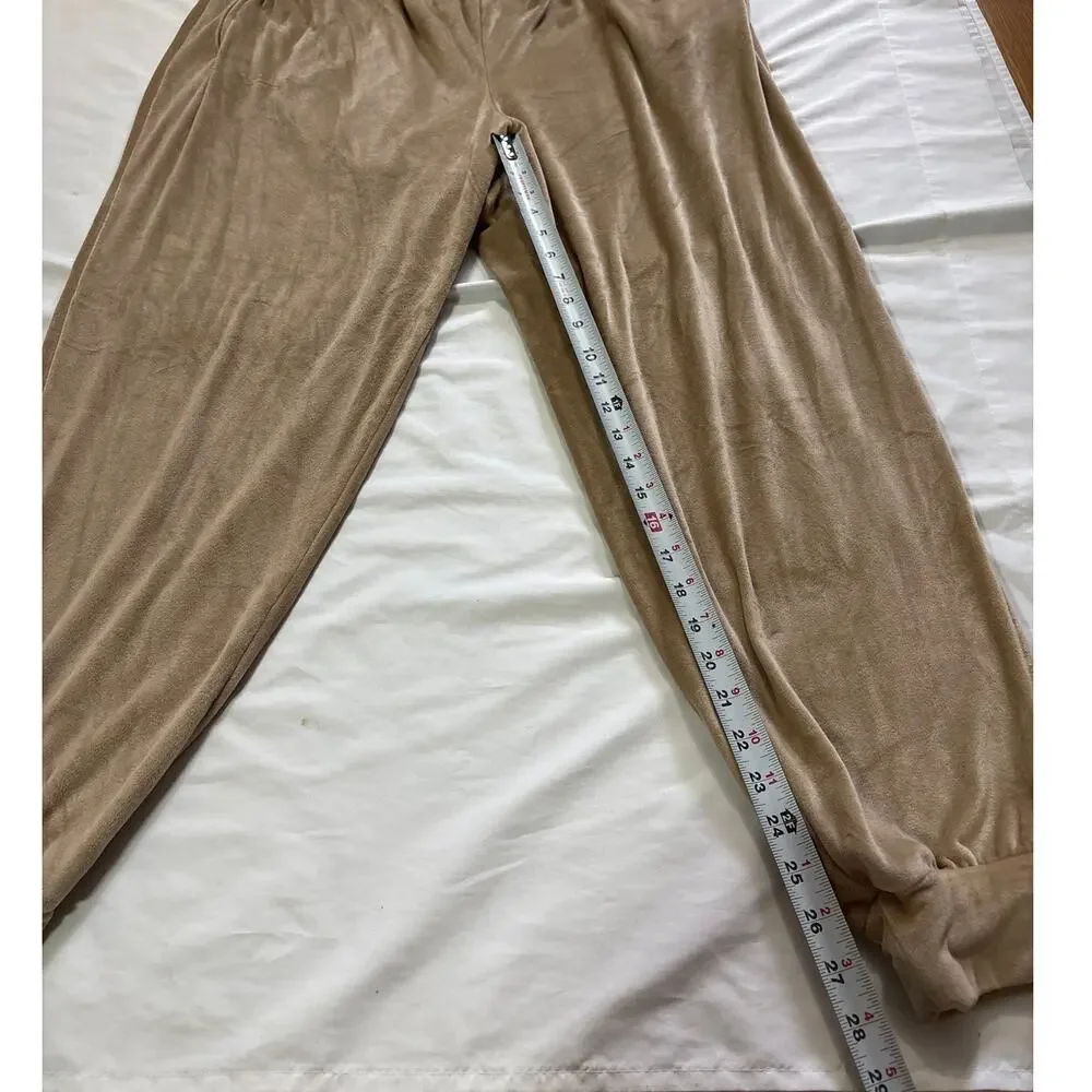 SKIMS Women’s 3X Velour High Waist Jogger Pants Comfortable Loungewear Pockets